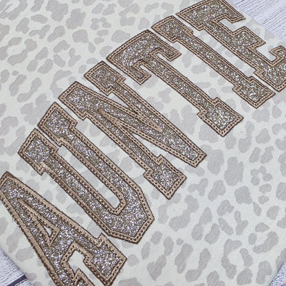 AUNTIE T-Shirt, Leopard Pattern Shirt