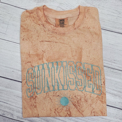 SUNKISSED Embroidered Tie Dye  T-Shirt