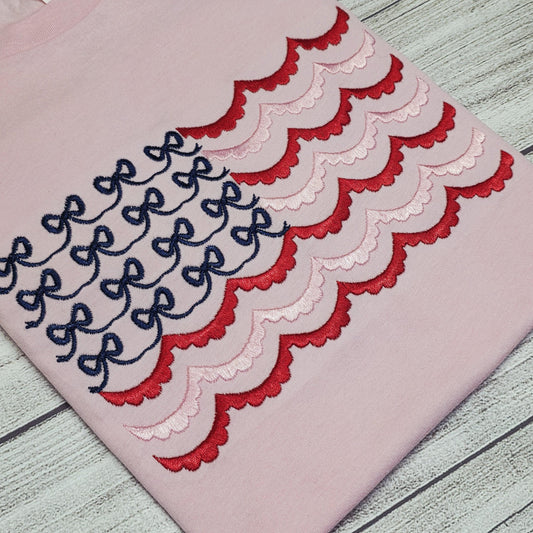 4th of July USA Flag Embroidered Shirt