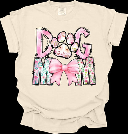 Dog Mom Comfort Colors Shirt, Dog Lover T-Shirt
