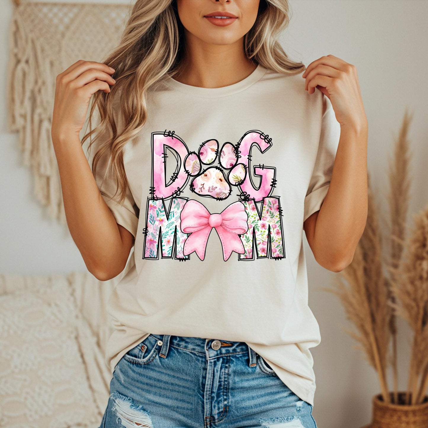 Dog Mom Comfort Colors Shirt, Dog Lover T-Shirt
