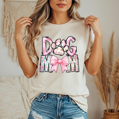 Dog Mom Comfort Colors Shirt, Dog Lover T-Shirt