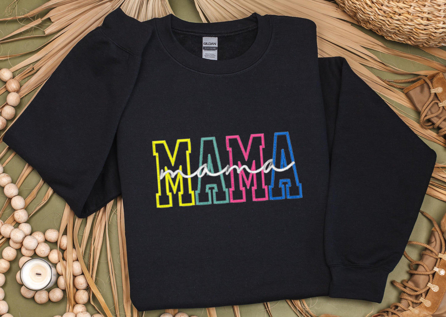 MAMA Embroidered Sweatshirt, Mothers Day Gift