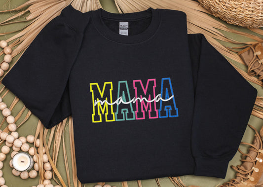 MAMA Embroidered Sweatshirt, Mothers Day Gift