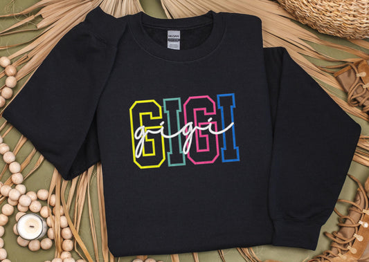 GIGI Embroidered Sweatshirt, Mothers Day Gift