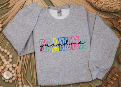 GRANDMA Embroidered Sweatshirt, Gift