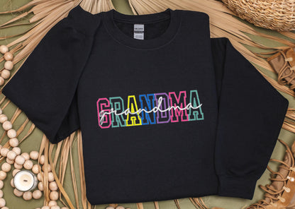 GRANDMA Embroidered Sweatshirt, Gift