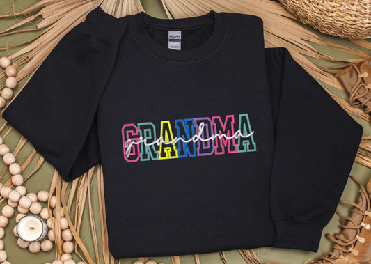 GRANDMA Embroidered Sweatshirt, Gift