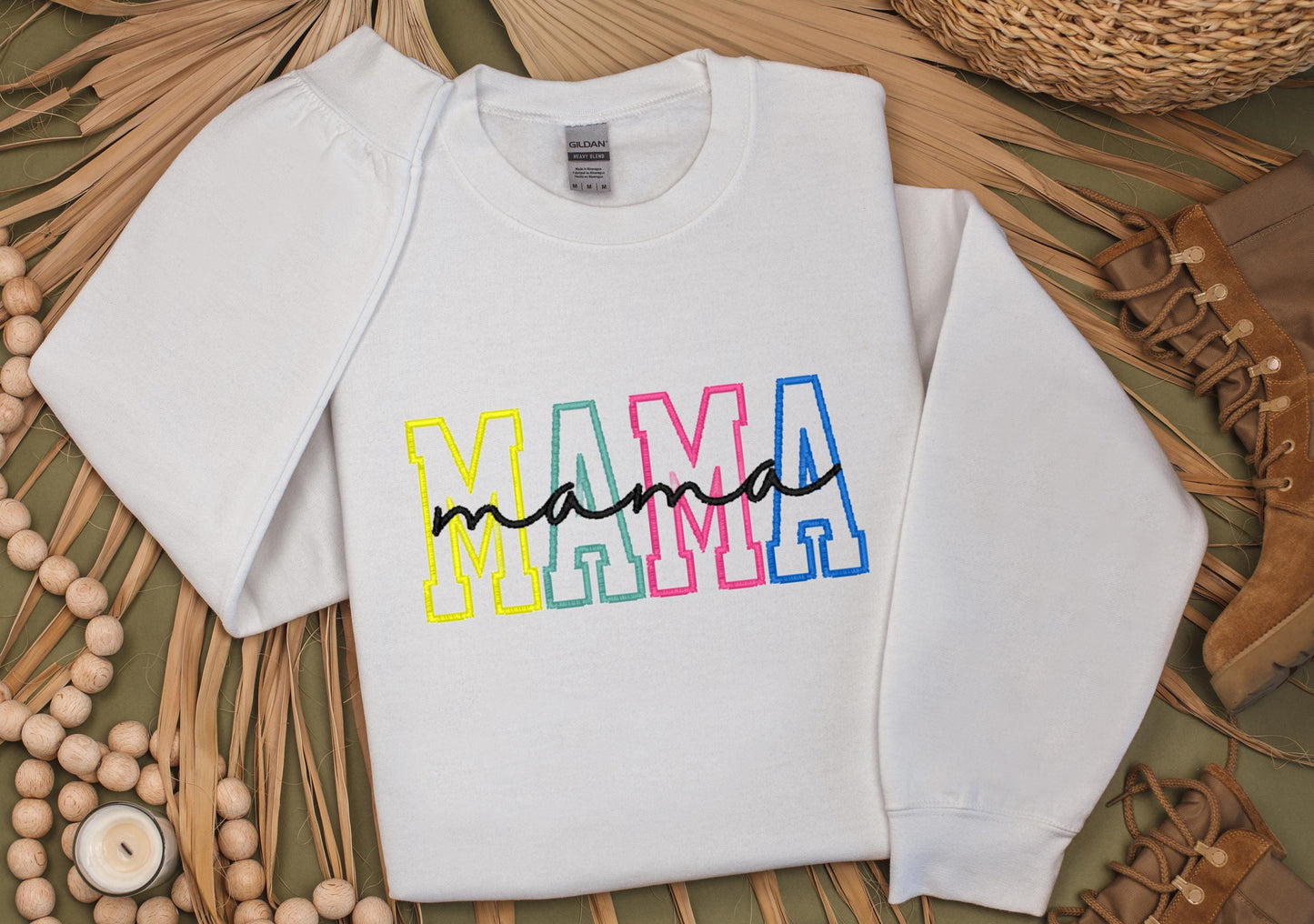 MAMA Embroidered Sweatshirt, Mothers Day Gift